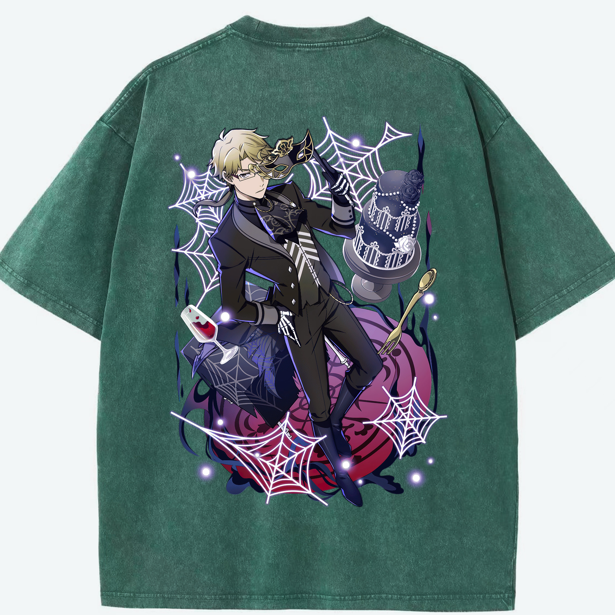 （画像用） 文豪ストレイドッグス Bungo Stray Dogs 綿100% ヴィンテージ風 半袖Tシャツ（背面プリント）